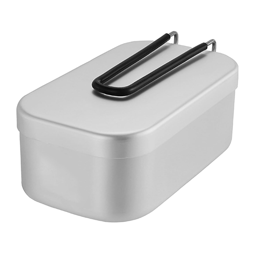 800ML Aluminum Lunch Boxes Out - Camping Cooking Container 评论和价格